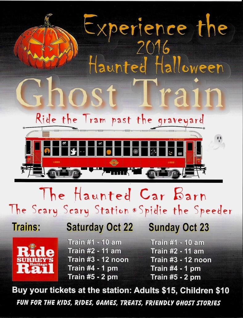 Halloween 2016 Special Event Fraser Valley Heritage Rail Society